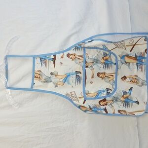 Vintage Baseball Print Apron